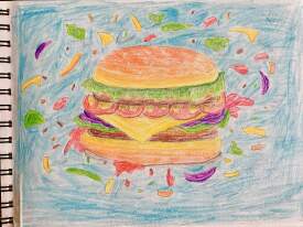 Burger splatter 
