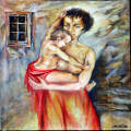 young mother -painting