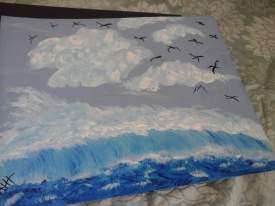 birds over seascapes  
