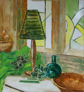 Still life with a lamp