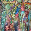Cubist Rope. The House of Fantasy oil on canvas 54’’X 72’’