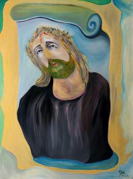 Jesus (Days of Sorrow) oil on canvas 48’’x 36’’