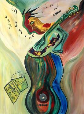 Musical Notes oil on canvas 48’’x 36’’