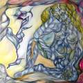 Cubist Rope Nude in the Woods oil on canvas 41.33’’x 32.48’’