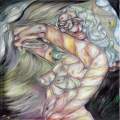 Cubist Rope Posing oil on canvas 