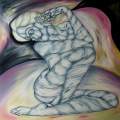 Cubist Rope Posing oil on canvas 