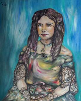 The Mona Lisa of the Deep Shipwreck 1857. oil on canvas 47''x 38''