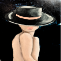 Woman in Black Hat