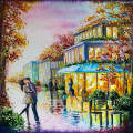 Oil painting -  Autumn kiss  by Daniela Stoykova