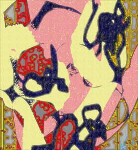 Teenage Flame Hawkfish in Hylozoia