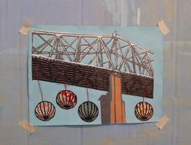 Outerbridge Crossing with Paper Lanterns 