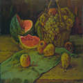 Still life with watermelon