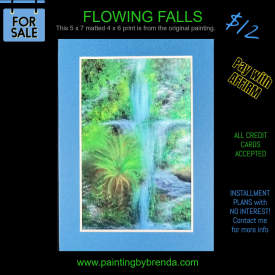 FLOWING FALLS PRINT
