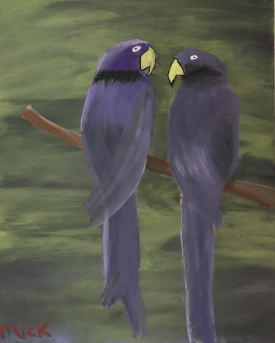 Purple Parrots