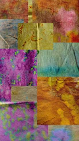 natural dye digital collage