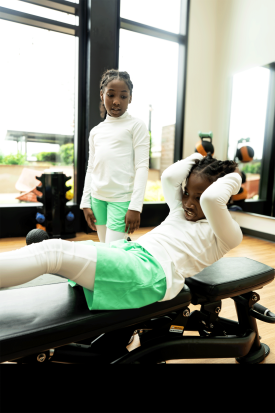 Kayce Brown and Madison Brown Workout With Under Armour Athlete Natasha Hastings