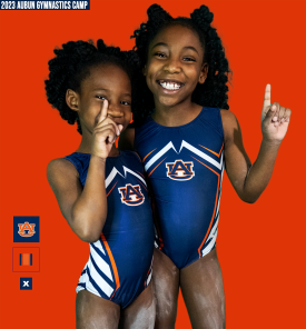 Kayce Brown and Madison Brown at Auburn Gymnastic Camp