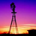 Texas Sunset Windmill
