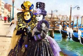 Carnival Mask at St. Marks Venice Italy
