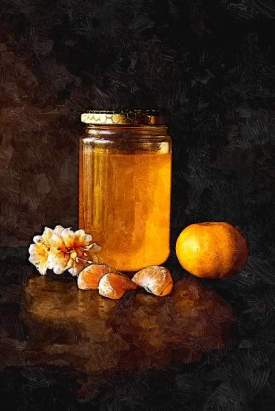 Still Life with Honey and Citrus