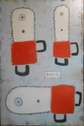 3 chainsaws