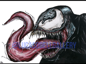 Venom 9x12in Mixed media