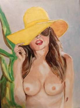 Lady In Yellow Hat