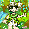 Cute nature girl drawing/Gaby Sparkle 
