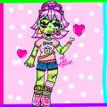 Cute zombie girl drawing/Gaby Sparkle 
