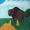 Buffalo and prairie dogs