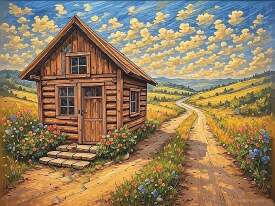 Cabin and Meadows 