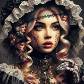 Victorian goth Girl of Surprise