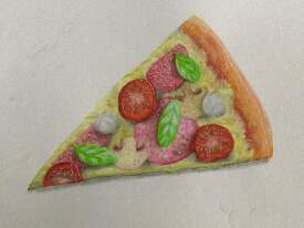A slice of pizza 