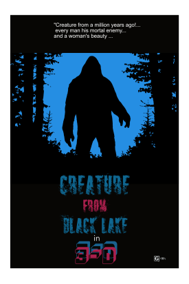 Creature from Black Lake Poster Art