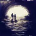 Lovers in the storm drain