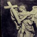 Roman angel sculpture drawing
