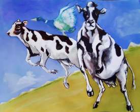 Flying cows