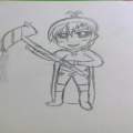 Anime person with scythe