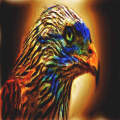 The blue scared eagle