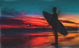 Surfer Sunset