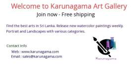 Karunagama Art Gallery - watercolor paintings 