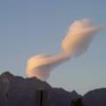 Winter clouds over the mountains