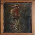 Rabbi with flower`97.oil painting