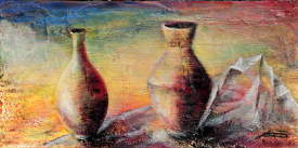 sad vases..acrylic  painting