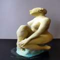 nude white clay woman 