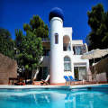 orginal photo of building in Ibiza