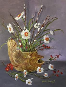 Pufferfish Teapot With Spring Flowers