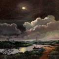 Red Light Vies With The Moon.  Sail Onward.