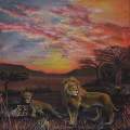 Lion family / Landscape 