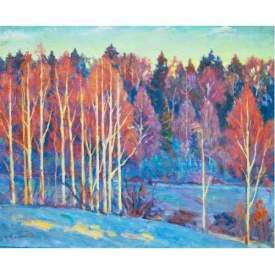 mpressionist Painting *Winter Melodie* Signed, V.Barhatkov !